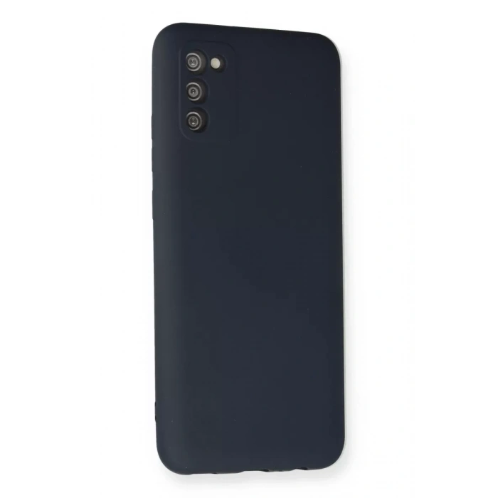 Samsung Galaxy A03S Kılıf Nano içi Kadife Silikon - Lacivert