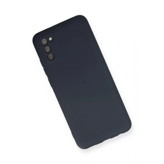 Samsung Galaxy A03S Kılıf Nano içi Kadife Silikon - Lacivert