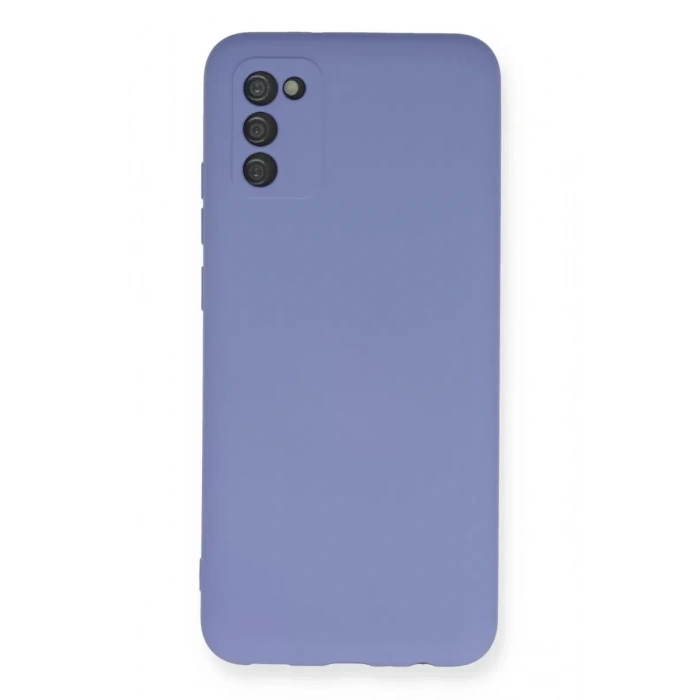 Samsung Galaxy A03S Kılıf Nano içi Kadife Silikon - Lila