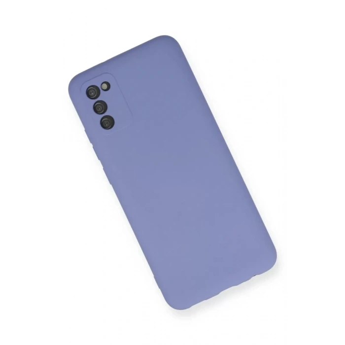 Samsung Galaxy A03S Kılıf Nano içi Kadife Silikon - Lila