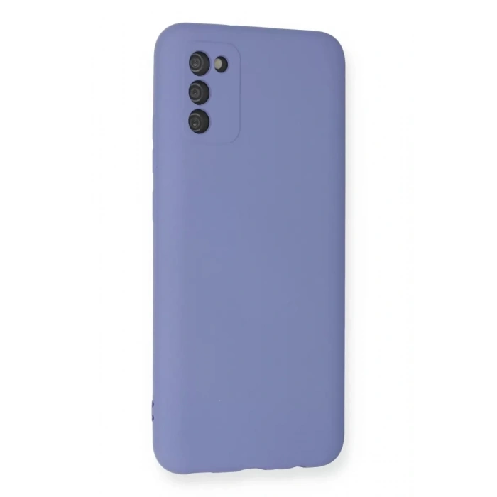 Samsung Galaxy A03S Kılıf Nano içi Kadife Silikon - Lila