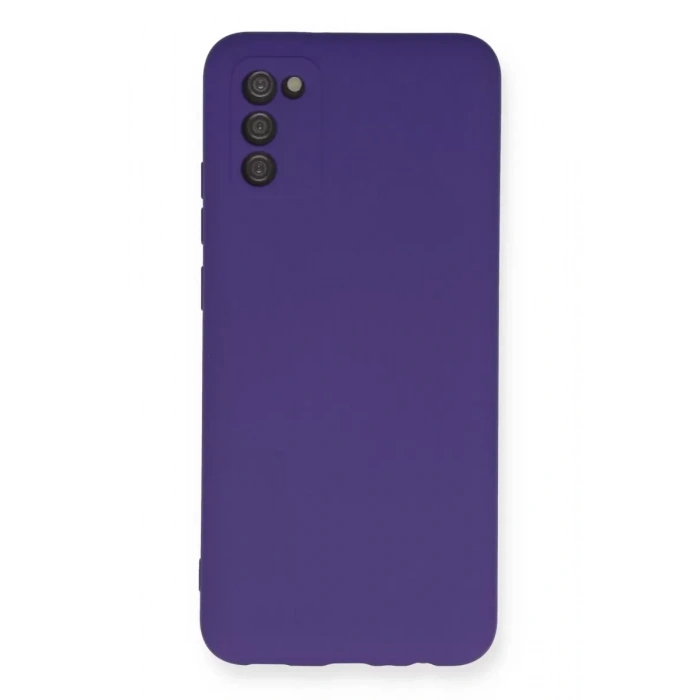 Samsung Galaxy A03S Kılıf Nano içi Kadife Silikon - Mor