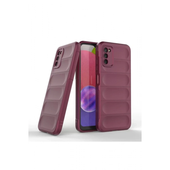 Samsung Galaxy A03S Kılıf Optimum Silikon - Bordo