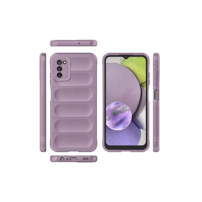 Samsung Galaxy A03S Kılıf Optimum Silikon - Mor