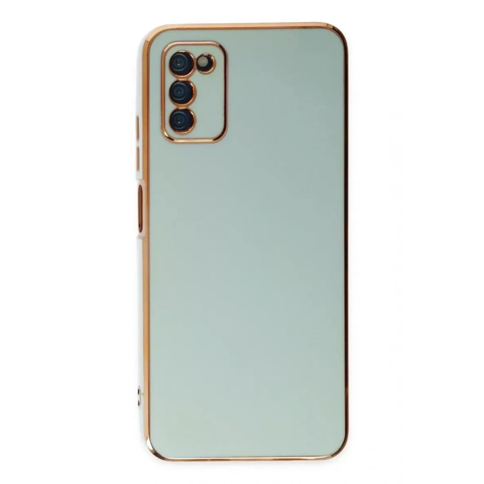 Samsung Galaxy A03S Kılıf Volet Silikon - Açık Yeşil