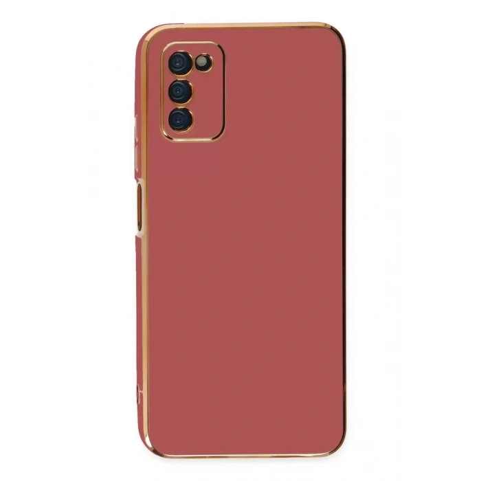 Samsung Galaxy A03S Kılıf Volet Silikon - Kırmızı