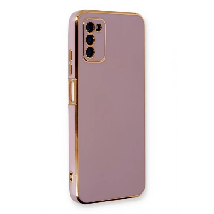 Samsung Galaxy A03S Kılıf Volet Silikon - Mor