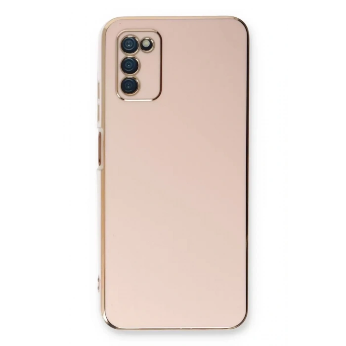 Samsung Galaxy A03S Kılıf Volet Silikon - Pembe