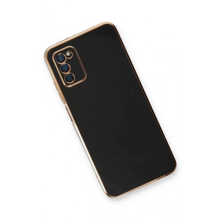 Samsung Galaxy A03S Kılıf Volet Silikon - Siyah