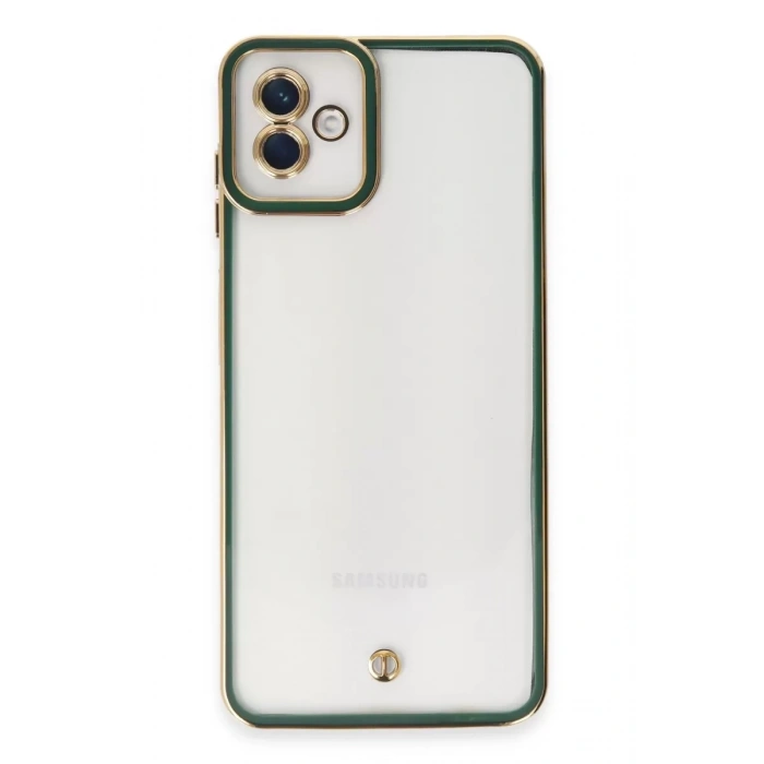 Samsung Galaxy A04 Kılıf Liva Lens Silikon - Yeşil