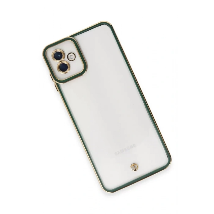 Samsung Galaxy A04 Kılıf Liva Lens Silikon - Yeşil