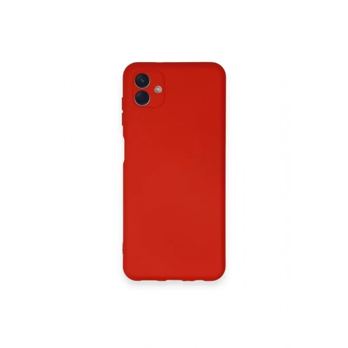 Samsung Galaxy A04 Kılıf Nano içi Kadife Silikon - Kırmızı