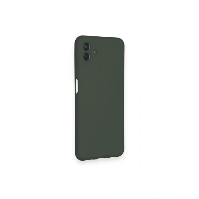 Samsung Galaxy A04 Kılıf Nano içi Kadife Silikon - Koyu Yeşil