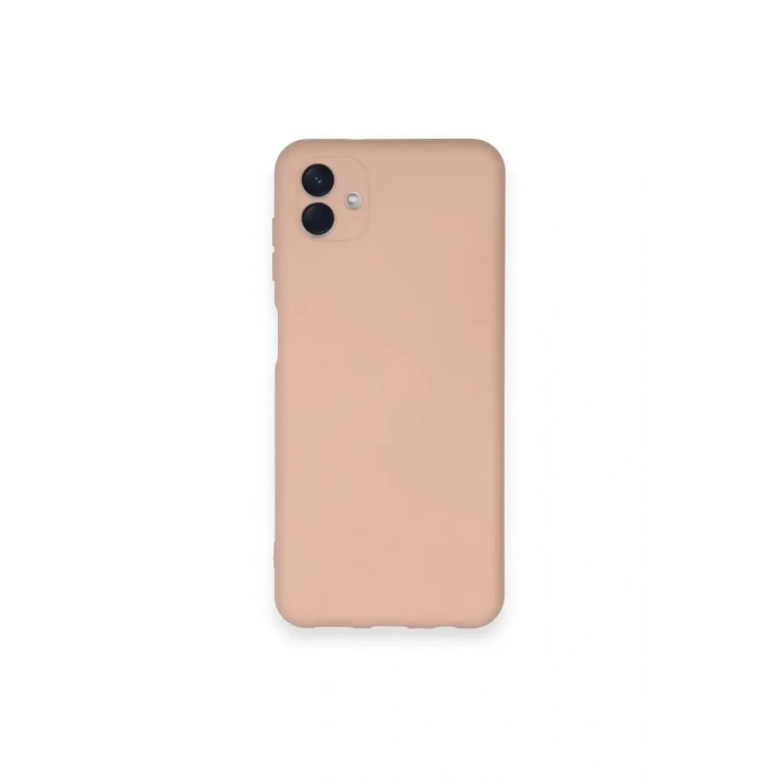 Samsung Galaxy A04 Kılıf Nano içi Kadife Silikon - Pudra