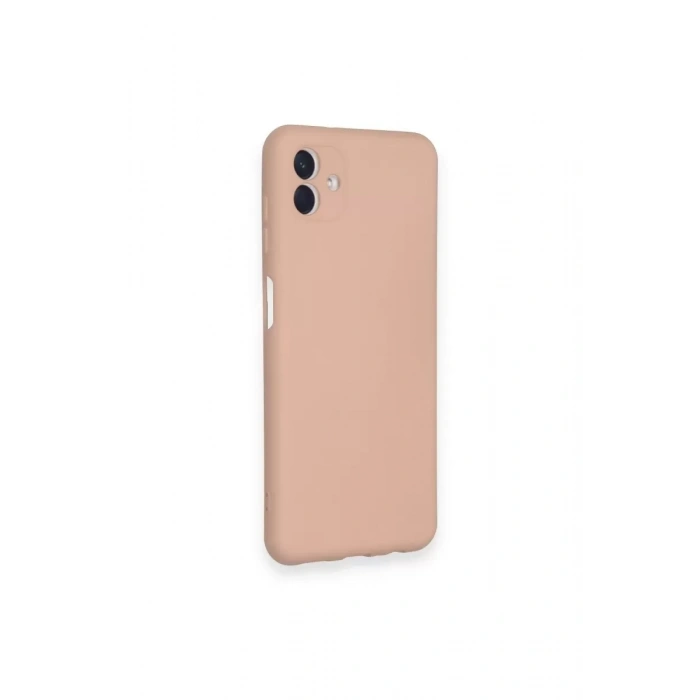 Samsung Galaxy A04 Kılıf Nano içi Kadife Silikon - Pudra