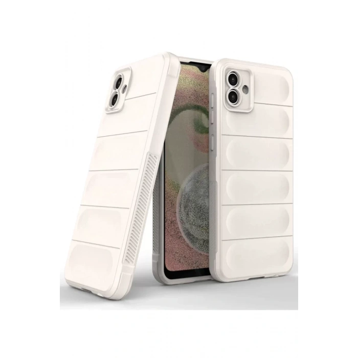 Samsung Galaxy A04 Kılıf Optimum Silikon - Krem
