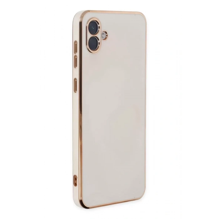 Samsung Galaxy A04 Kılıf Volet Silikon - Beyaz