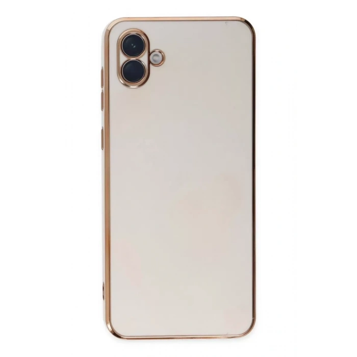 Samsung Galaxy A04 Kılıf Volet Silikon - Beyaz