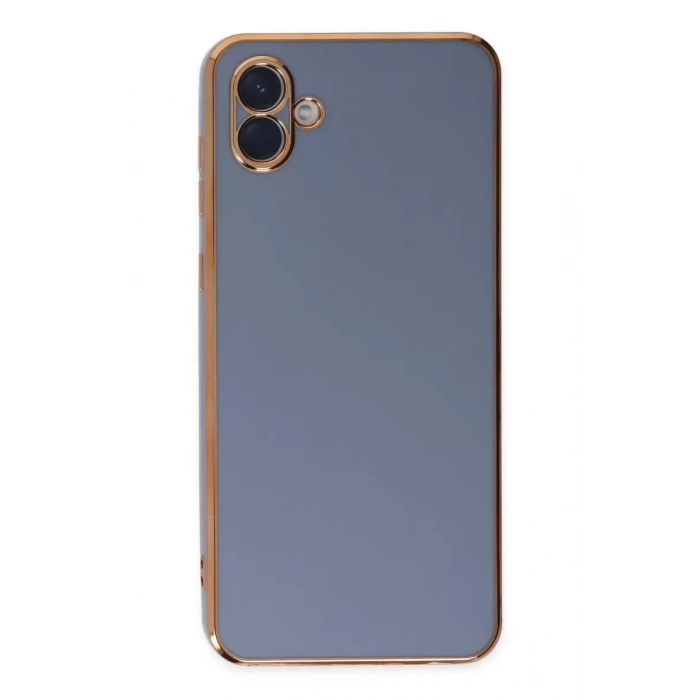 Samsung Galaxy A04 Kılıf Volet Silikon - Mavi