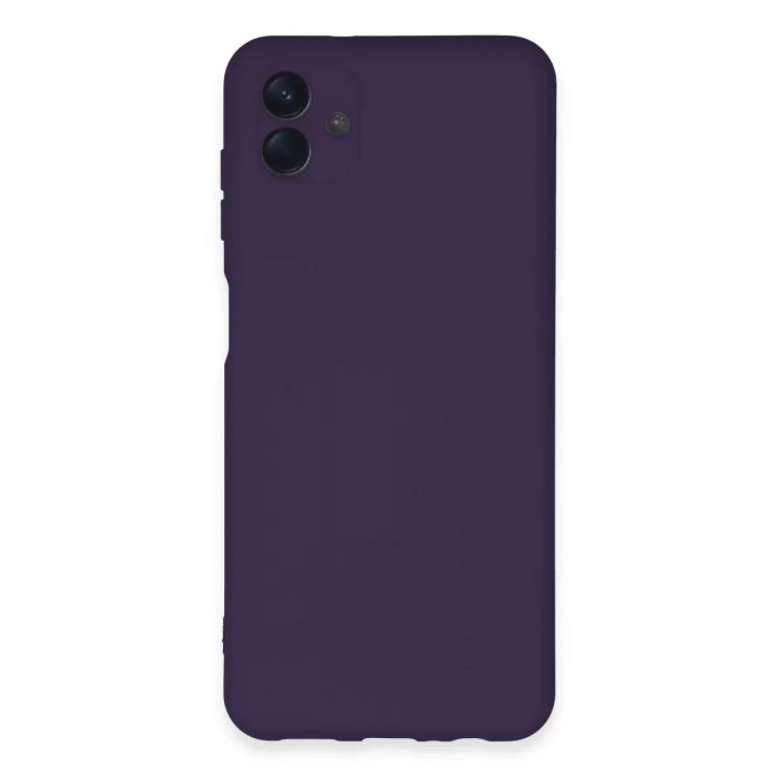 Samsung Galaxy A04E Kılıf Nano içi Kadife Silikon - Mor