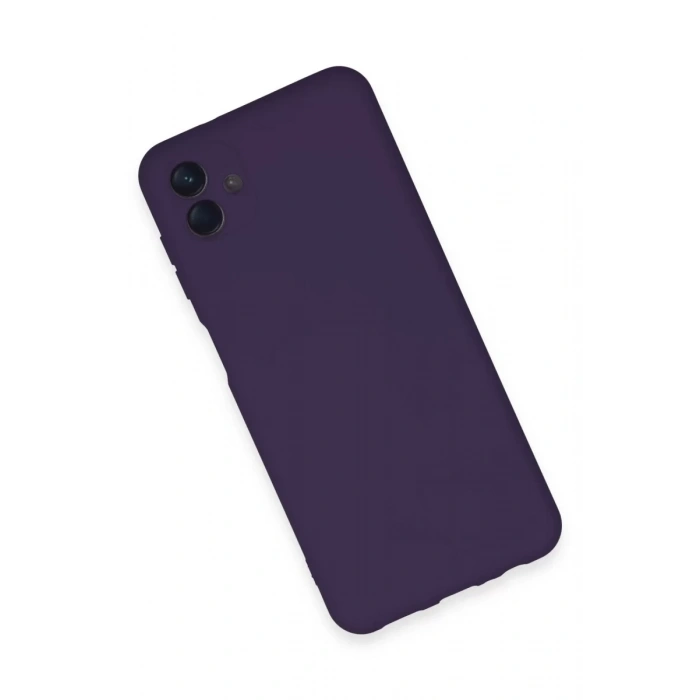 Samsung Galaxy A04E Kılıf Nano içi Kadife Silikon - Mor