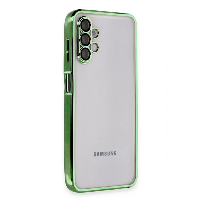 Samsung Galaxy A04S Kılıf Lensli Silikon - Yeşil