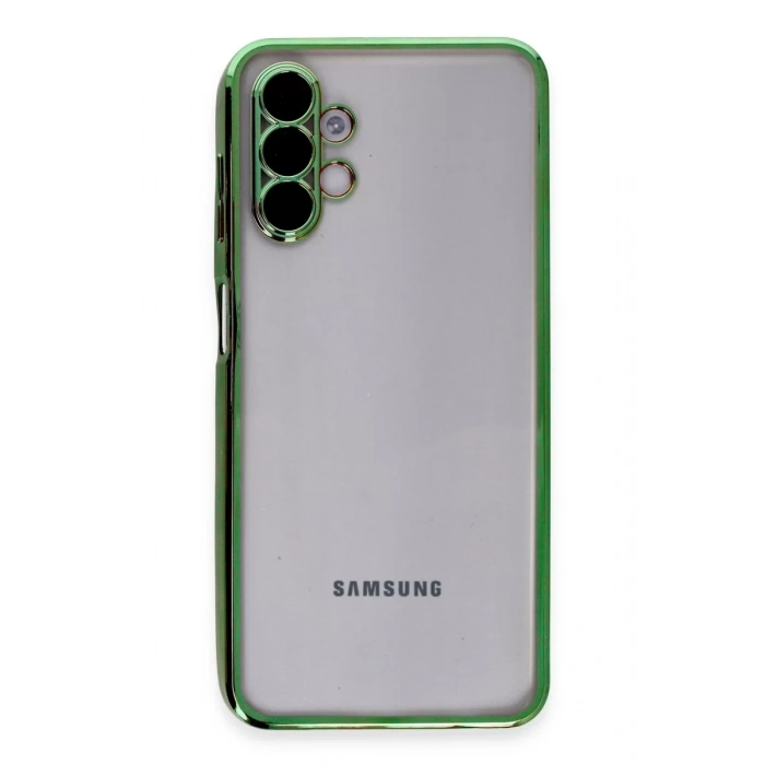 Samsung Galaxy A04S Kılıf Lensli Silikon - Yeşil