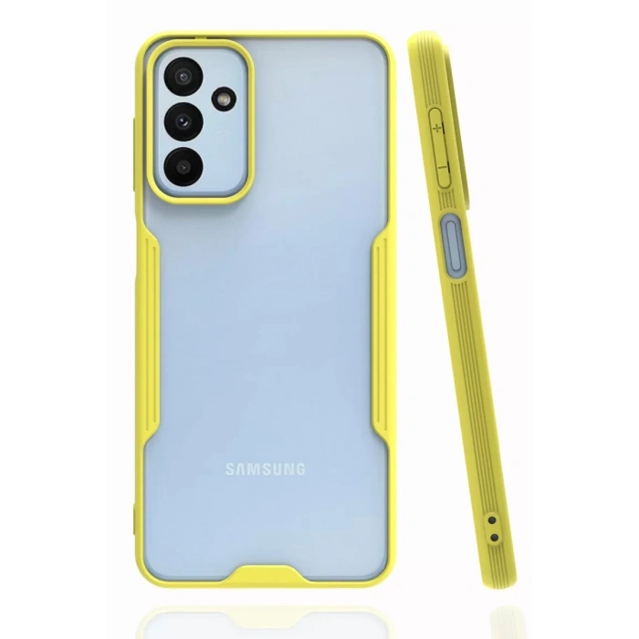 Samsung Galaxy A04S Kılıf Platin Silikon - Sarı