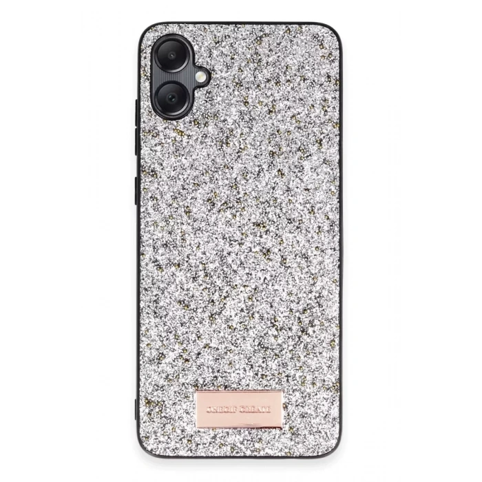 Samsung Galaxy A05 Bright Simli Kapak - Gümüş
