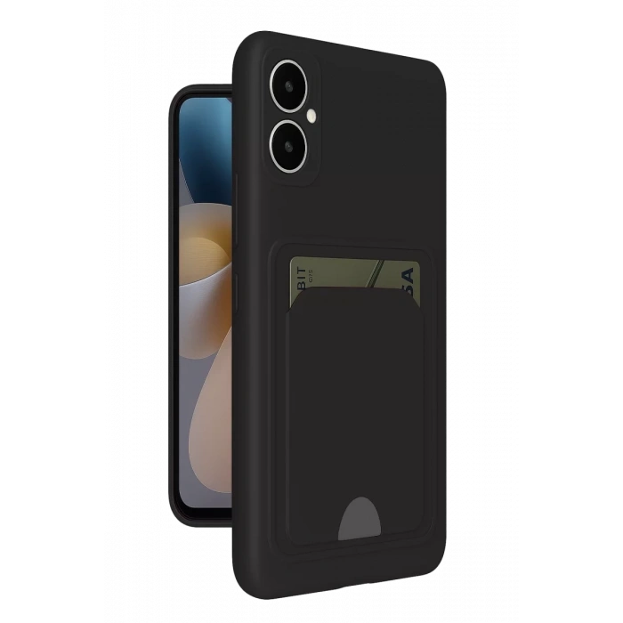 Samsung Galaxy A05 Kelvin Kartvizitli Silikon - Siyah