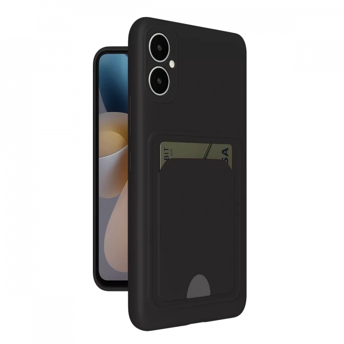 Samsung Galaxy A05 Kelvin Kartvizitli Silikon - Siyah
