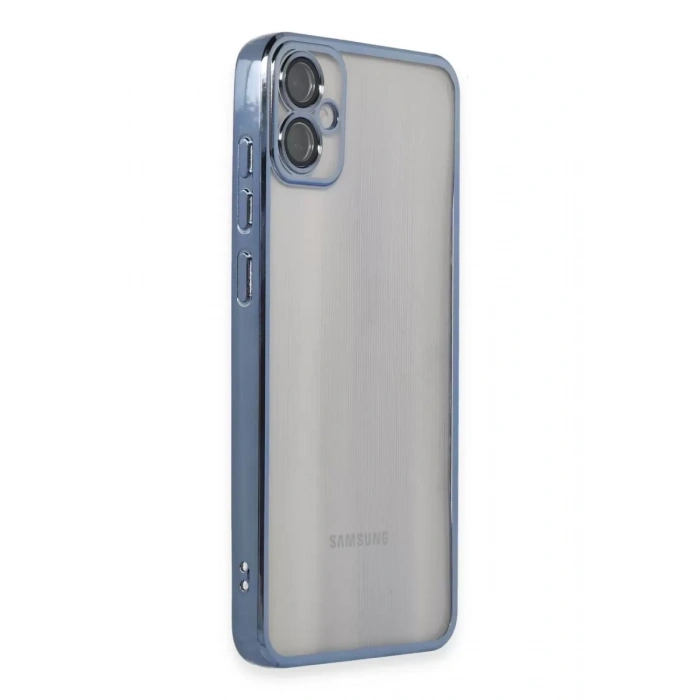 Samsung Galaxy A05 Kılıf Lensli Silikon - Lacivert