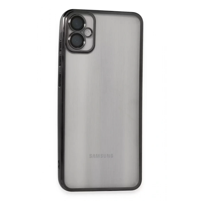 Samsung Galaxy A05 Kılıf Lensli Silikon - Siyah