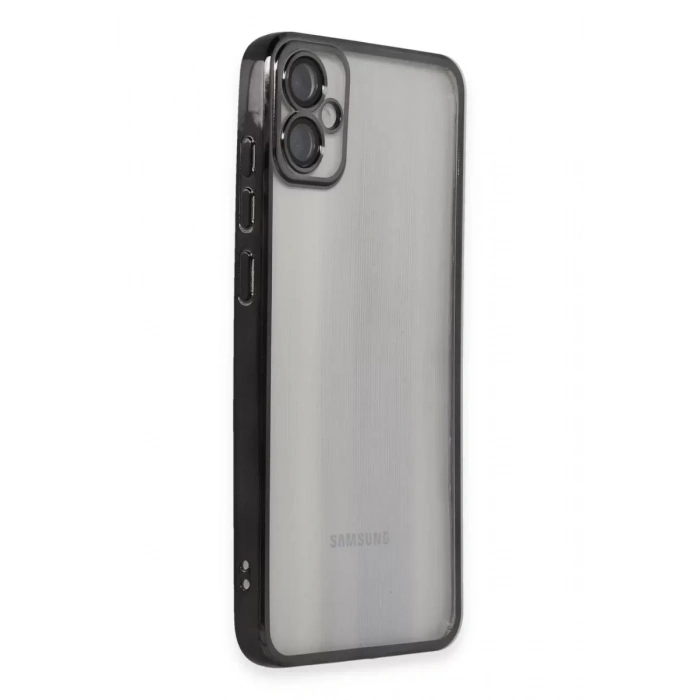 Samsung Galaxy A05 Kılıf Lensli Silikon - Siyah