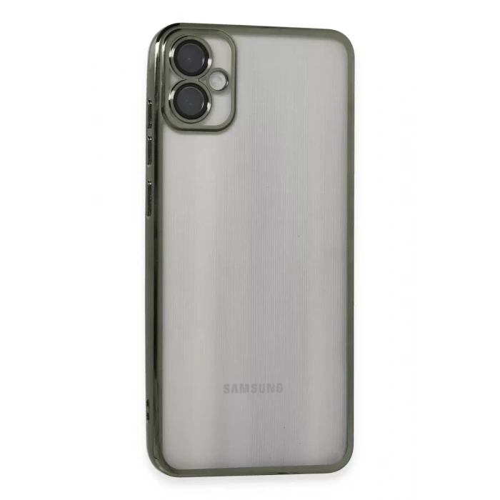 Samsung Galaxy A05 Kılıf Lensli Silikon - Yeşil