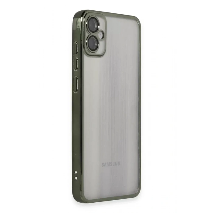 Samsung Galaxy A05 Kılıf Lensli Silikon - Yeşil