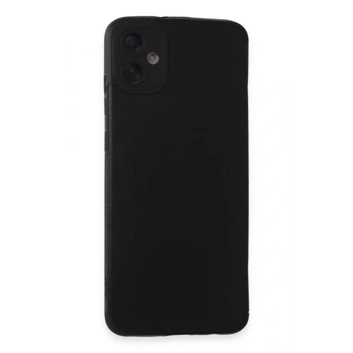 Samsung Galaxy A05 Kılıf Loop Deri Silikon - Siyah