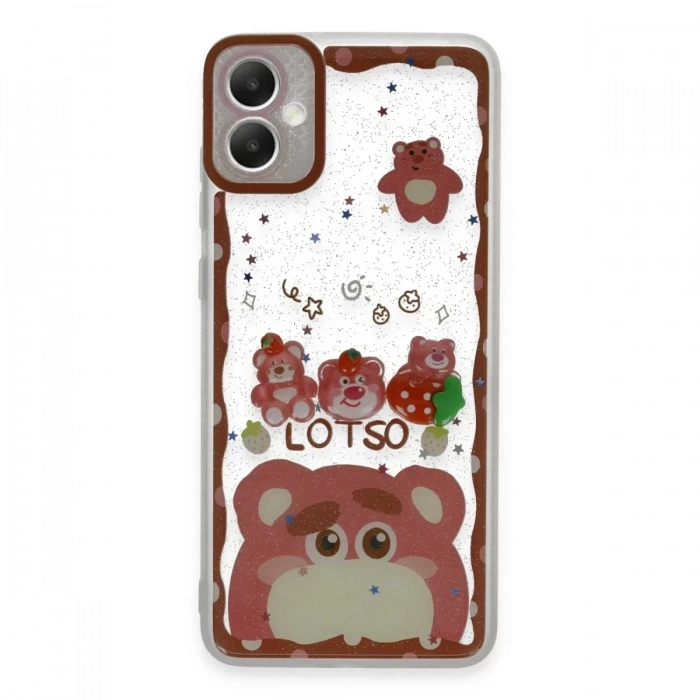 Samsung Galaxy A05 Kılıf Sweet Desenli Silikon Kapak - Pembe