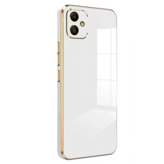 Samsung Galaxy A05 Kılıf Volet Silikon - Beyaz