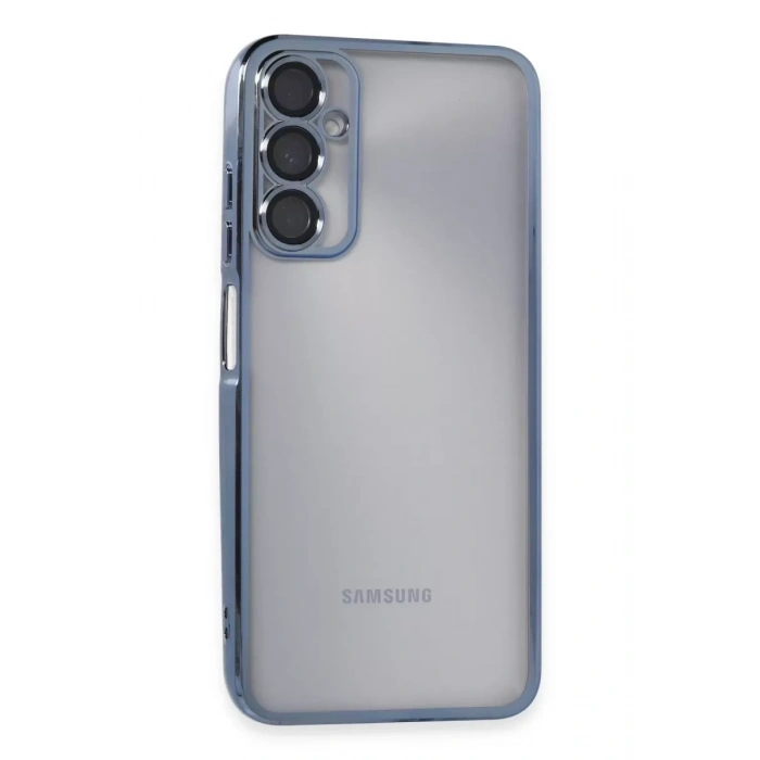 Samsung Galaxy A05S Kılıf Lensli Silikon - Açık Mavi
