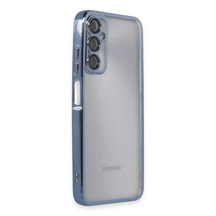 Samsung Galaxy A05S Kılıf Lensli Silikon - Açık Mavi