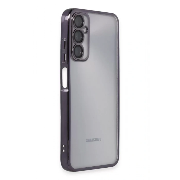 Samsung Galaxy A05S Kılıf Lensli Silikon - Mor