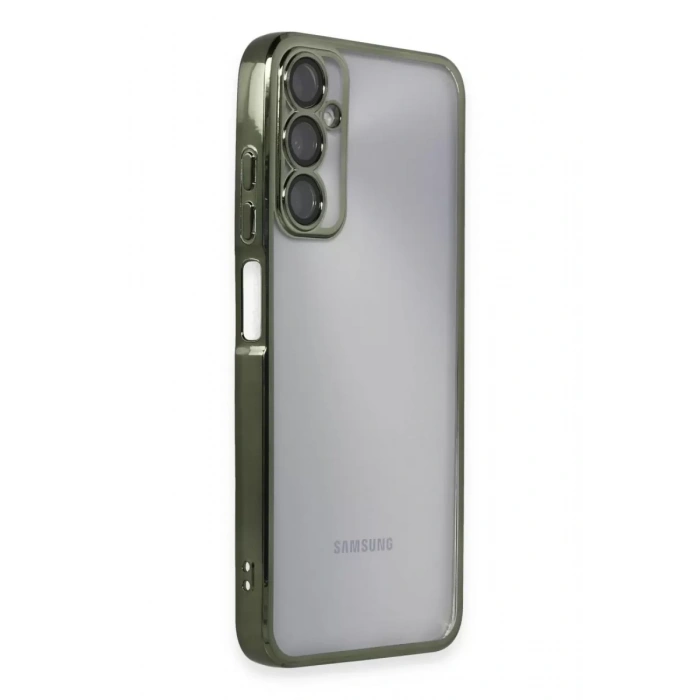 Samsung Galaxy A05S Kılıf Lensli Silikon - Yeşil