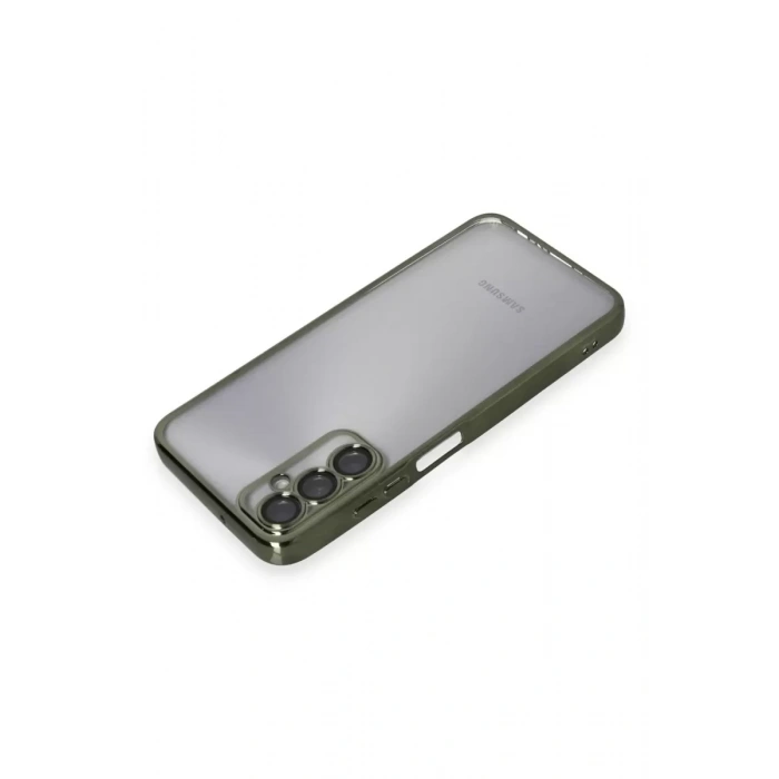 Samsung Galaxy A05S Kılıf Lensli Silikon - Yeşil