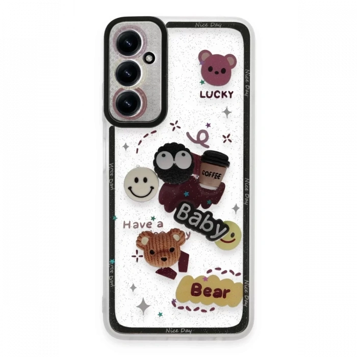 Samsung Galaxy A05S Kılıf Sweet Desenli Silikon Kapak - Sarı