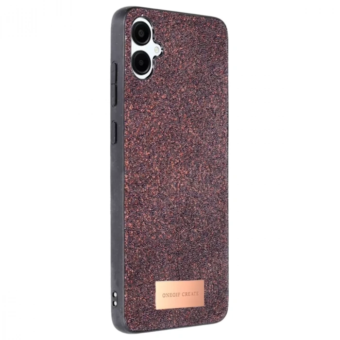 Samsung Galaxy A06 Bright Simli Kapak - Derin Mor