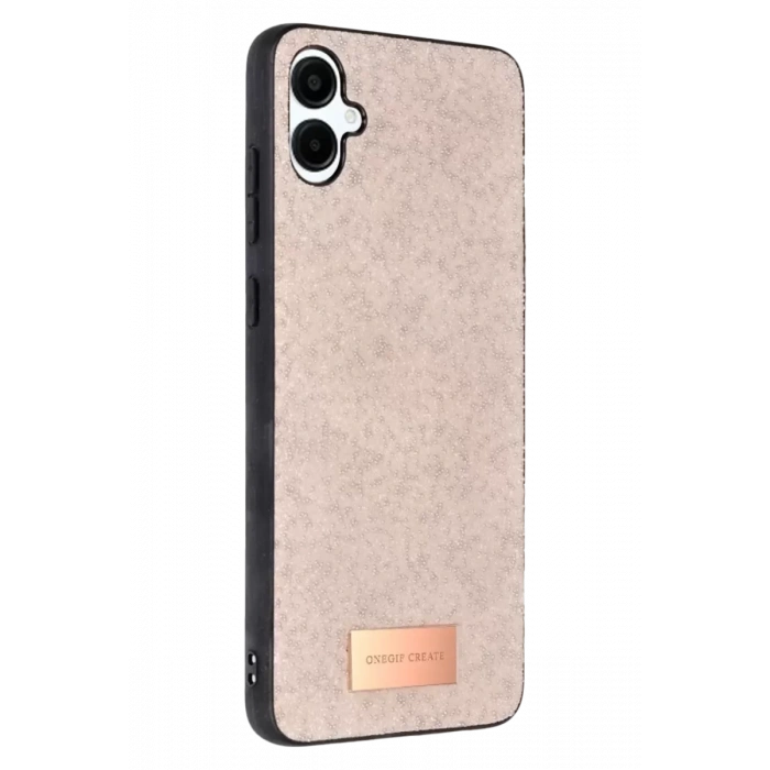 Samsung Galaxy A06 Bright Simli Kapak - Pembe