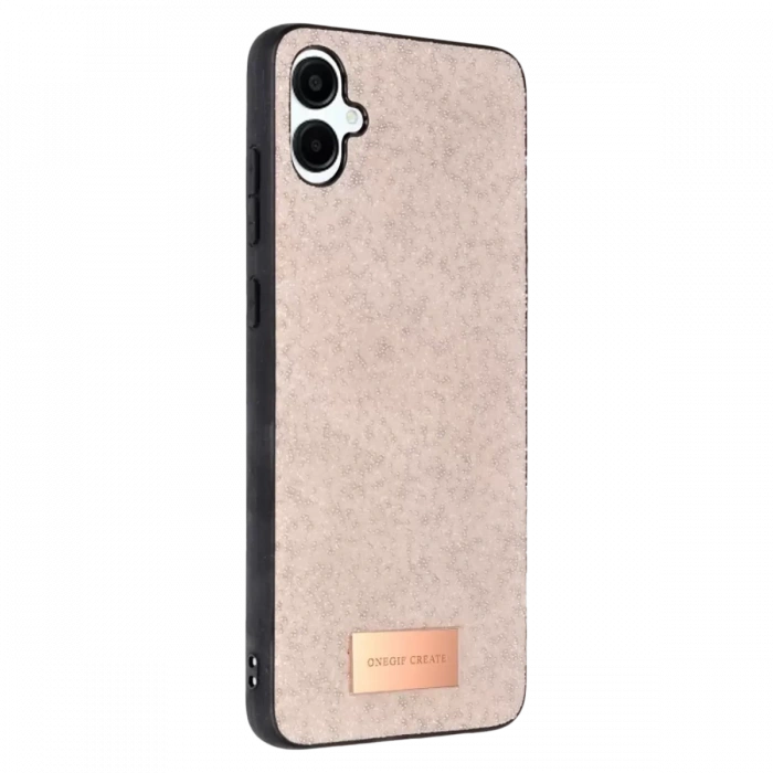 Samsung Galaxy A06 Bright Simli Kapak - Pembe
