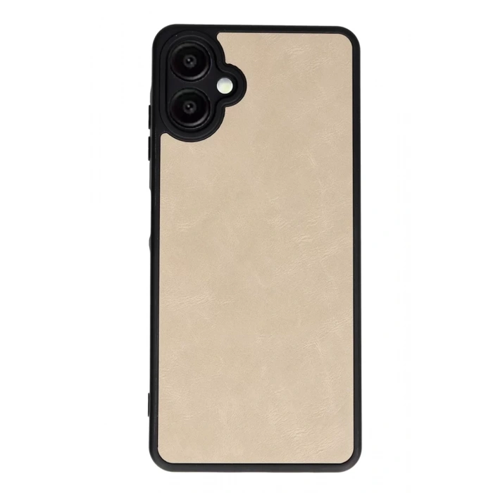 Samsung Galaxy A06 Kılıf Aras Deri Kapak - Pudra