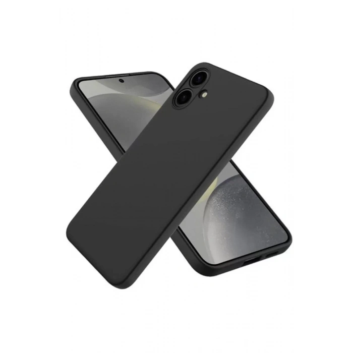 Samsung Galaxy A06 Kılıf First Silikon - Siyah